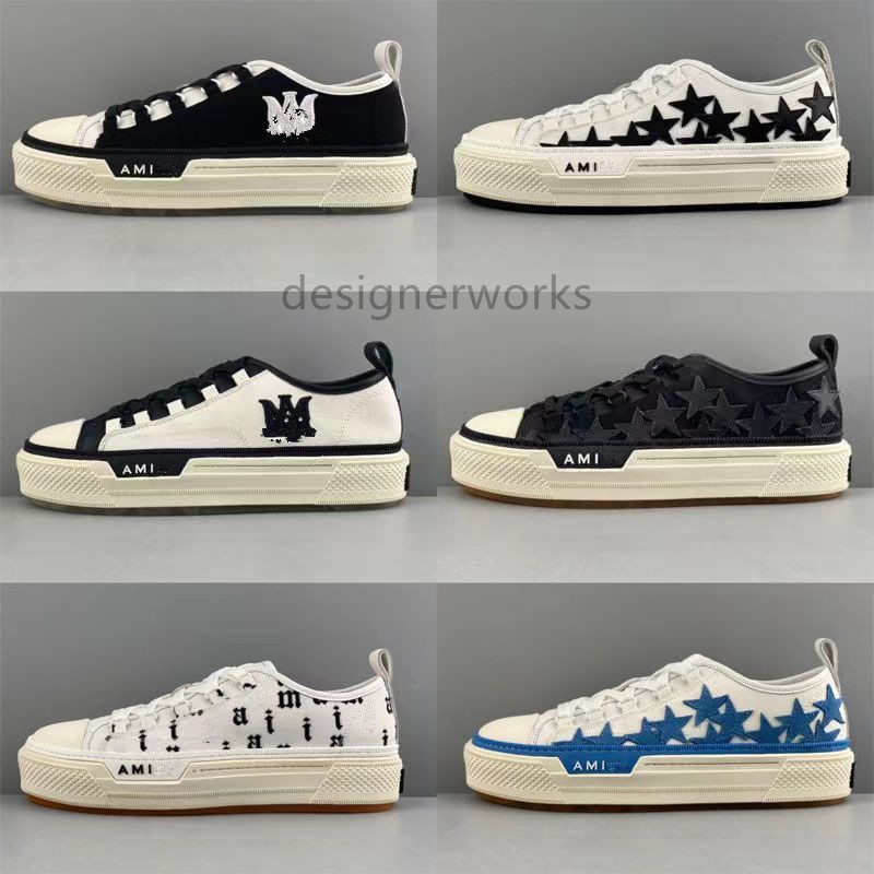 

Top quality Designer Shoes Men Luxury Designers Sneaker Women Platform Leather Casual amiris Shoe Low Top Lace Up Sneakers