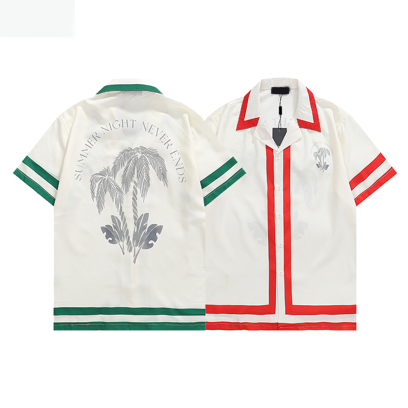 

LUXURY Designers Shirts Men's Fashion Tiger Letter V silk bowling shirt Casual Shirts Men Slim Fit Short Sleeve Dress Shirt Asian size M-3XL 86, Green