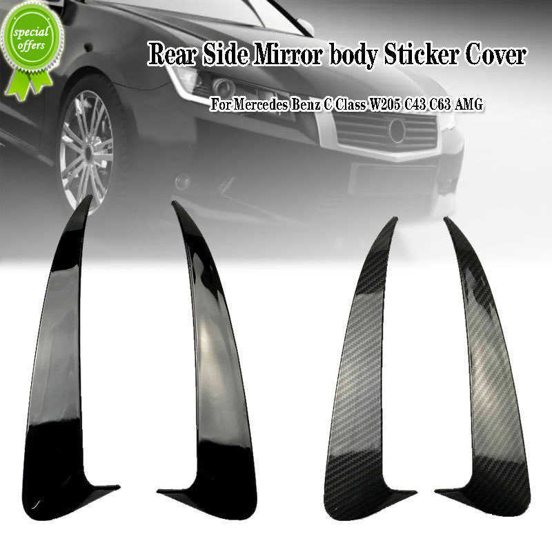 

New Rear Bumper Spoiler Air Vent Trim Rear Side Mirror body Sticker Cover 2014-2019 4Door For Mercedes Benz C Class W205 C43 C63 AMG