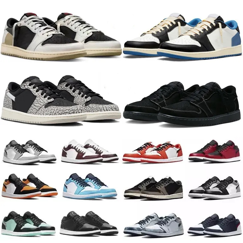 

Jumpman 1 low basketball shoes designer shoe black phantom sail olive reverse mocha dark fragment 1s wolf grey sports sneakers for men women Top classic Eur 36-48, Color#9