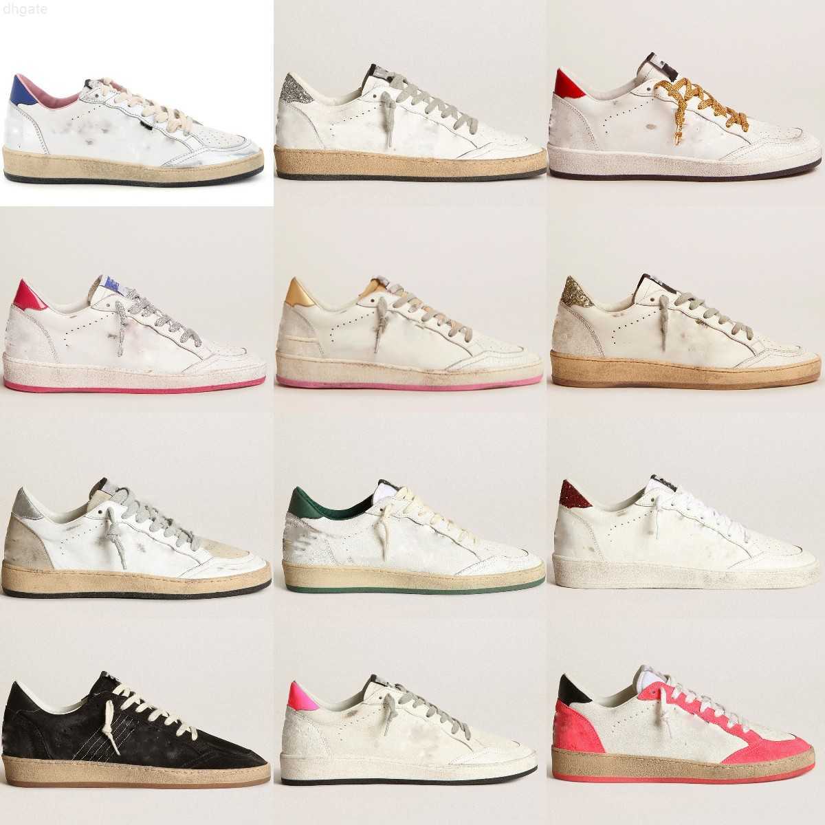 

2022 men women shoes ball star sneaker in White Black Panda Leopard with Glitter Star and Heel mens flat trainers Distressed casual goldenity gooseity FYOS, Star38