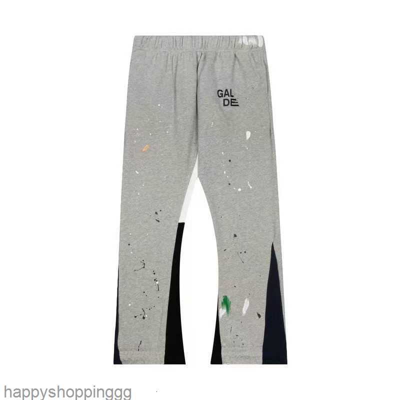

Men' Pants Shangjiu Autumn and Winter New High Street Trend Galleryes Depts h Painted Splash Print Men Women' Casual, Orange