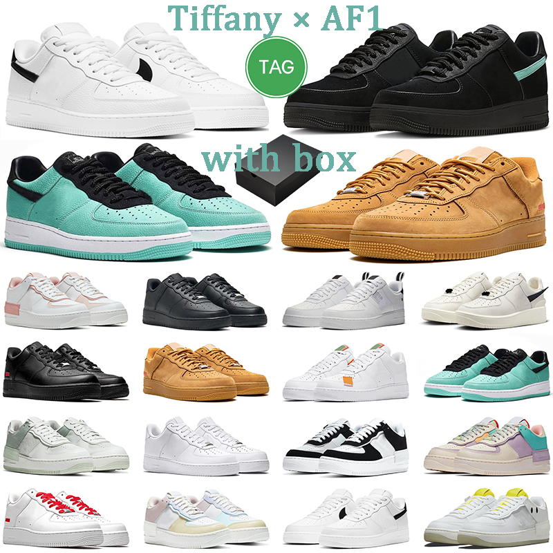 

2023 with box men women running shoes tiffany af 1 white black sneakers s-wheat spruce aura utility red pastel outdoor mens trainer, # 6