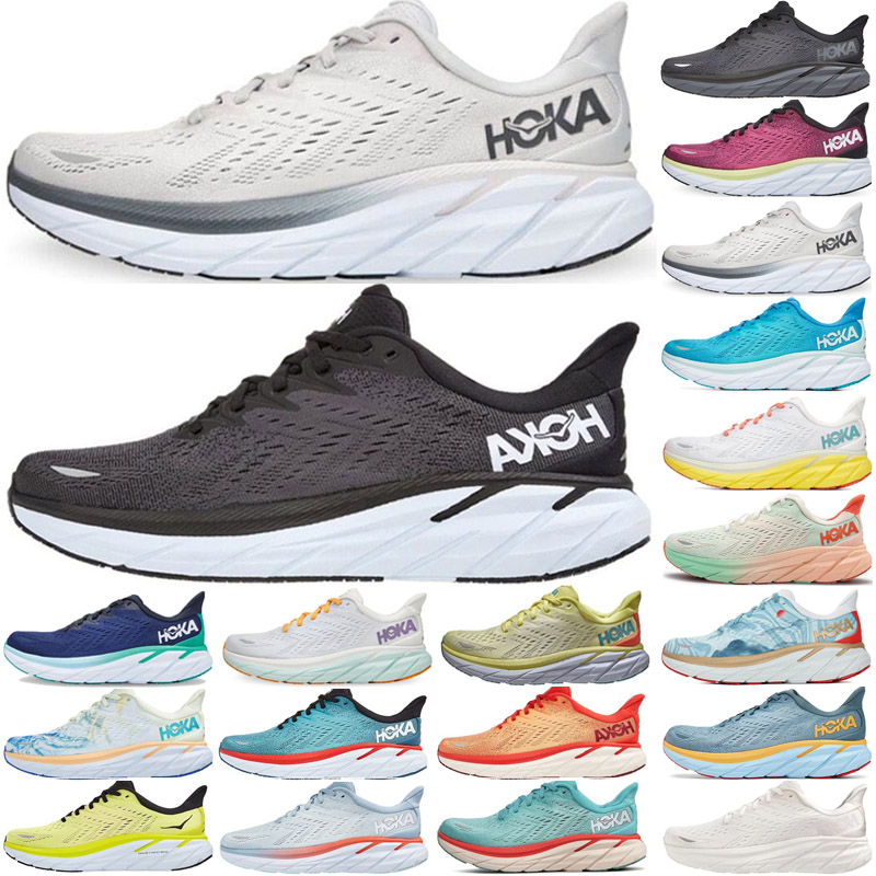 

Mens Womens Hoka One Clifton 8 Running Shoes Bondi 8 Mountain Spring Triple White Song Blue Real Teal Pink Together Sneakers Sports Women Walking 36-45