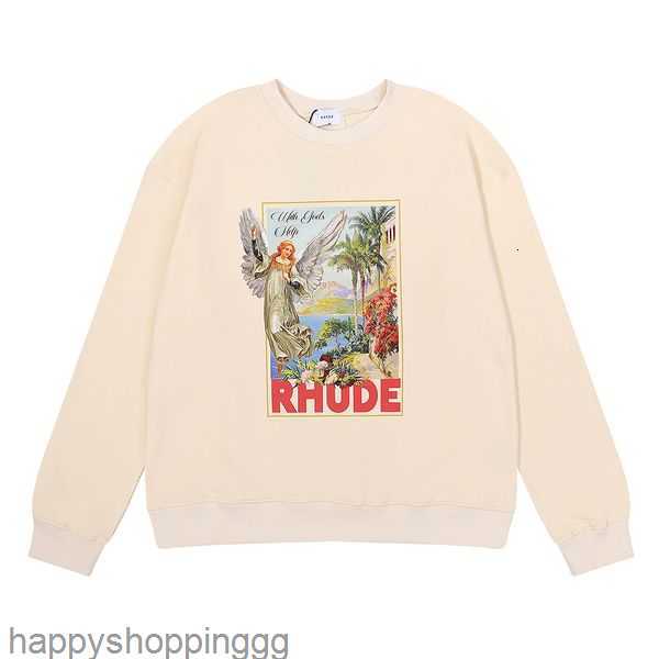

22SS Mens Hoodies Rhude High quality Men Womens Designer Hoodie Printed Fashion man Sweatshirts TopQuality US Size S-XL 3HQG0, Rh-7