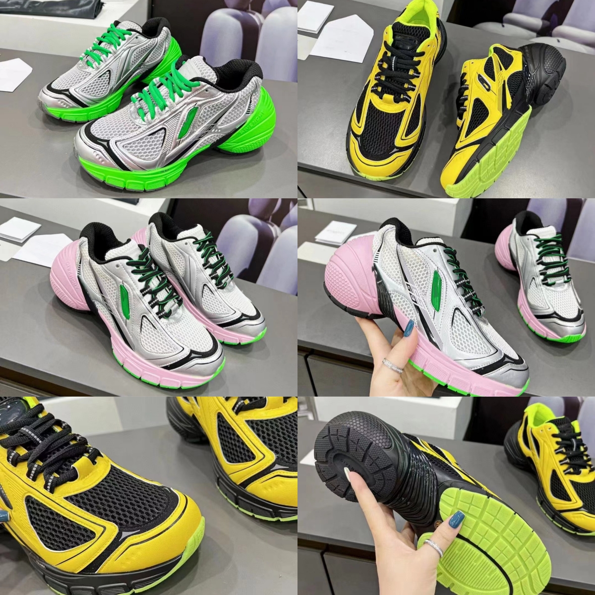 

designer shoes luxury sneakers military university blue white green sail red ray black men and women sports sneakers loafers high quality cement designer shoe woman, Pink