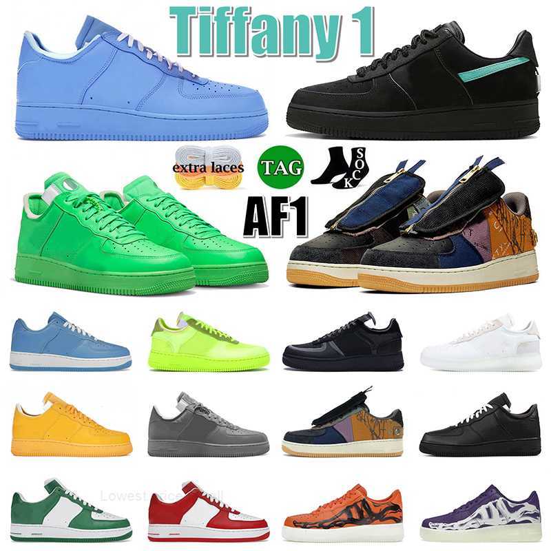 

Tiffany af1 Sneakers Running Shoes Designer Airforce 1 Offs White MCA University Blue Brooklyn Classic Triple White Volt TS Travis Scotts Trainers Mens Women Size 13, Women us5.5 eur36=uk3
