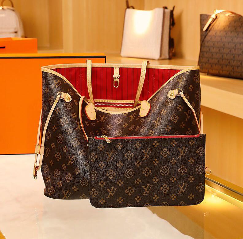 

2pcs/set designer tote bag wallets women bags ladies composite bags lady clutch shoulder Shopping female purse wallet handbag