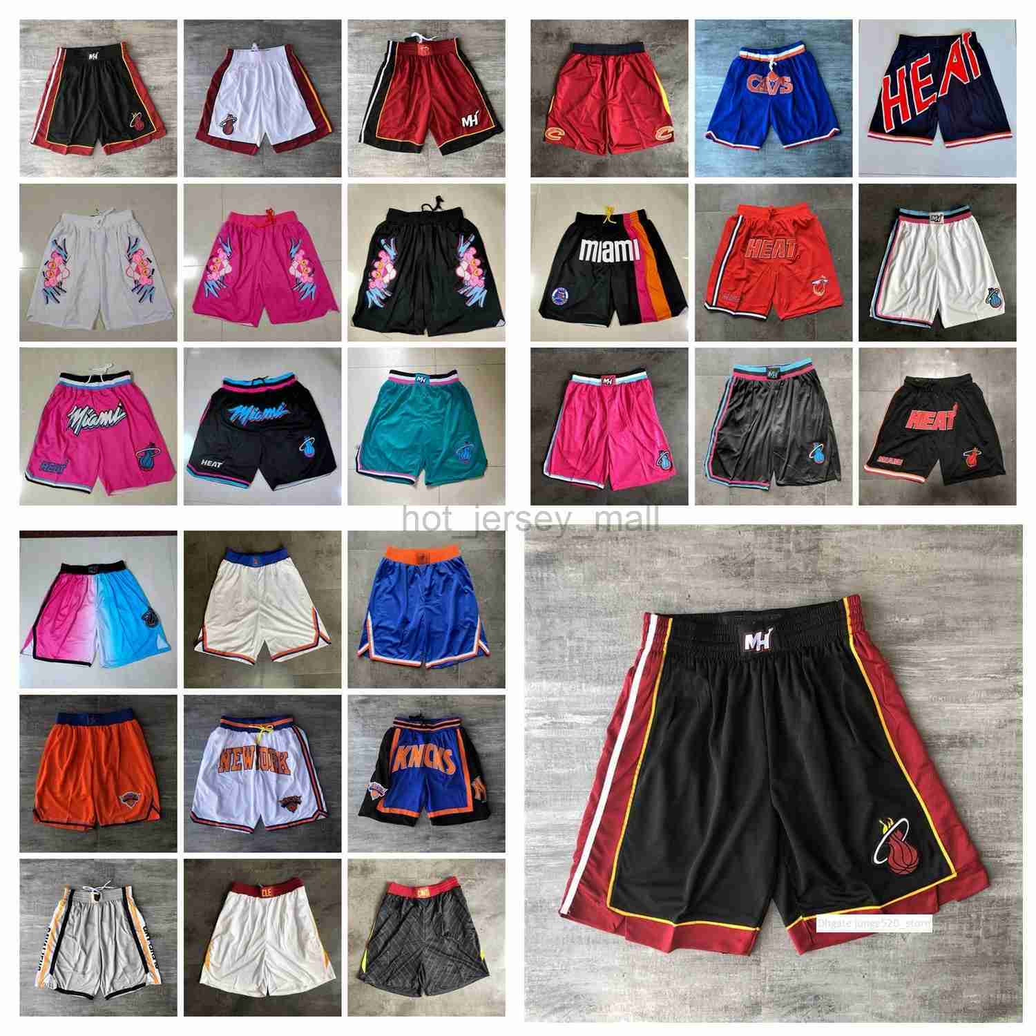 

Team Basketball Shorts Just Don Retro Conventional City Version Wear Sport Pant With Pocket Zipper Sweatpants Hip Pop Stitched Short, As photo