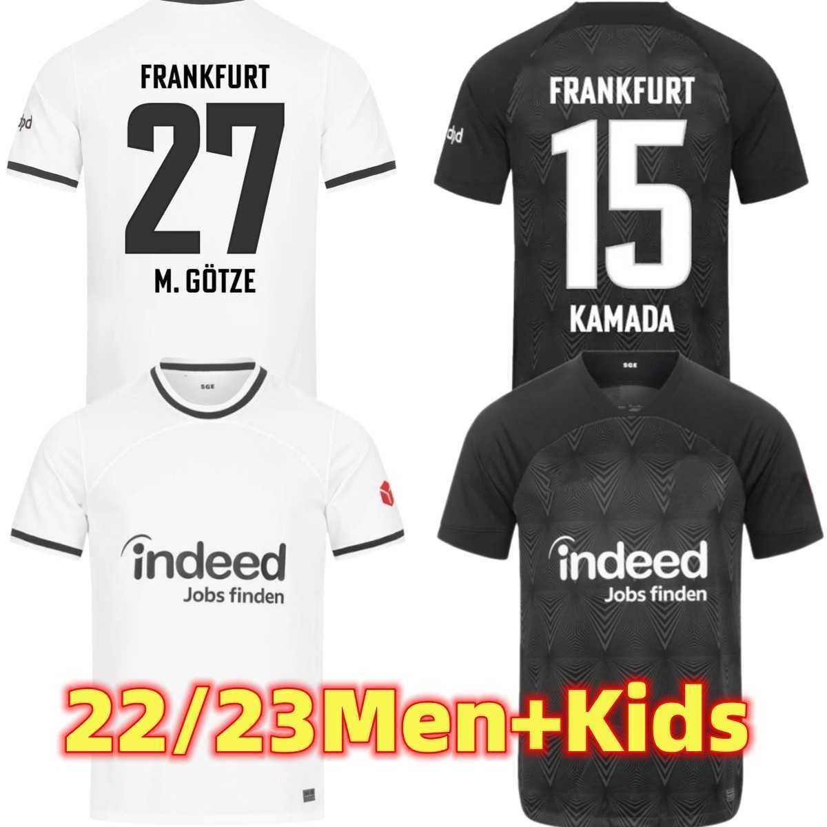

Eintracht Frankfurt 22 23 Soccer Jerseys RODE SOW KAMADA M.GOTZE JAKIC KOLO MUANI BORRE ALARIO KNAUFF LINDSTROM TUTA football Men and kids shirt, Away+patch
