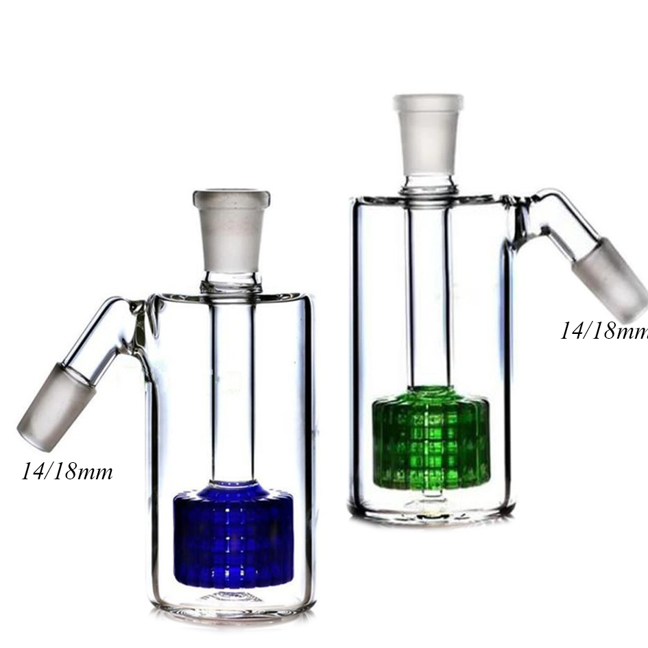 

Matrix Perc Ash Catcher hookahs 14mm 45 90degrees 18mm Glass Ash Catcher ashcatcher bubbler bongs water pipe