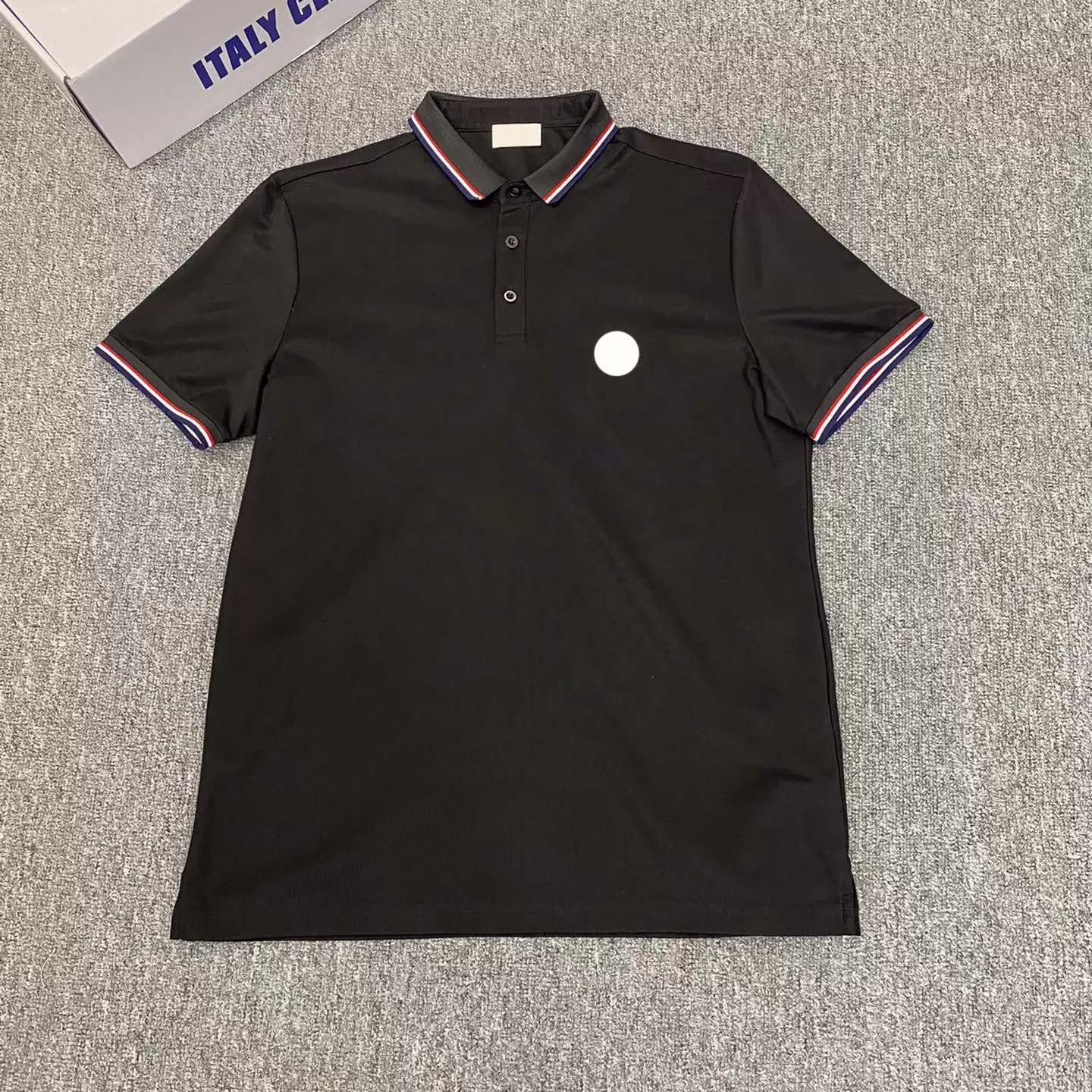 

Mon Designer Tshirts for Mens Frence Brand Polo Shirts Women Men Fashion Embroidery Letter Business Short Sleeve Calssic T Shirt, White