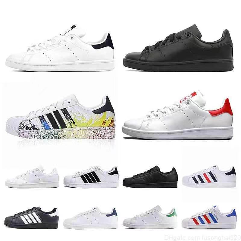 

Classic Stan Smith Platform sneakers for Men's Women's leather shoes Triple Black red Silver Green Superstars White Pink Superstar Luxurys
