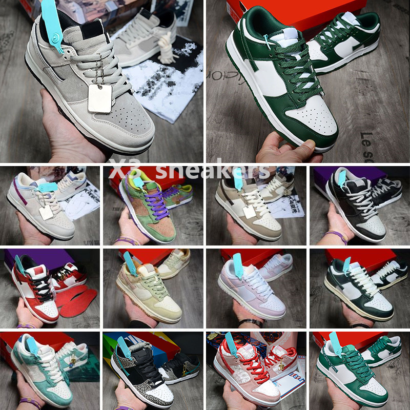 

Designer men women running shoes White Black UNC Coast Green Glow Syracuse Court Purple Lobster Pulse Chunky Laser Orange mens casual sneakers dunksb big size 13 X41, Color 10