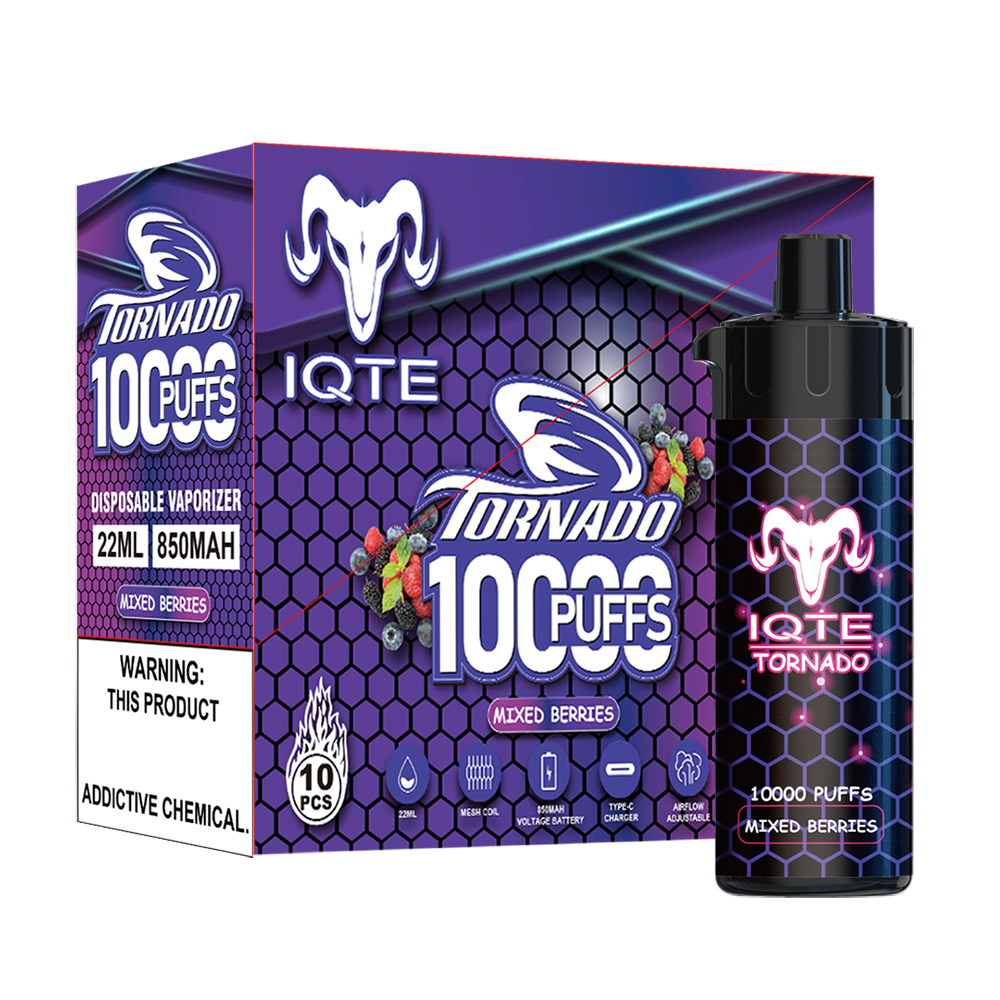 

disposable 10000 puff vape tornado iqte 15 flavors rechargeable wholesale