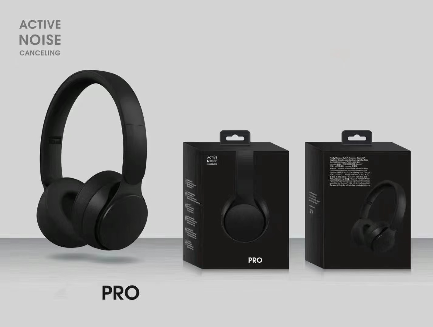 

Earphones Headphone Headphones Solo Pro Wireless Bluetooth Headset Computer Gaming Headsethead Mounted Earphone Earmuffs00, White-with logo box