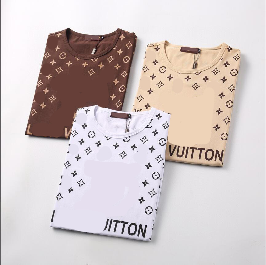 

Summer T Shirt Mens Womens Designers T-shirts Loose Tees Tops Man Casual Shirt Luxurys Clothing Streetwear Shorts Sleeve Polos Tshirts Size M-3XL##54, Beige