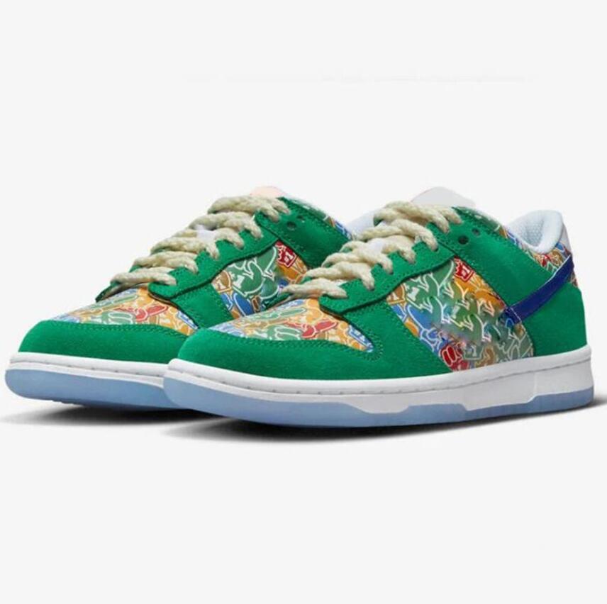

Authentic Low GS Foam Finger Stadium Green Athletic Shoes Men Women Gym Red Old Royal White University Gold DZ5299-300 Outdoor Sneakers, 10