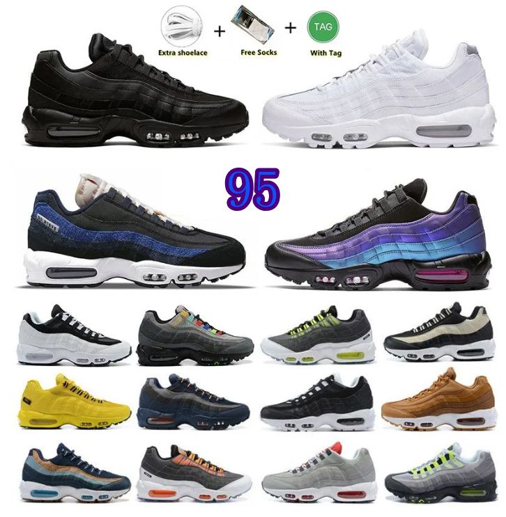 

Designer Mens 95s Running Shoes Max 95 Triple Black White Laser Fuchsia Obsidian Running Club Photo Blue Navy Era Grey Orange Michigan Men Trainer sneakers