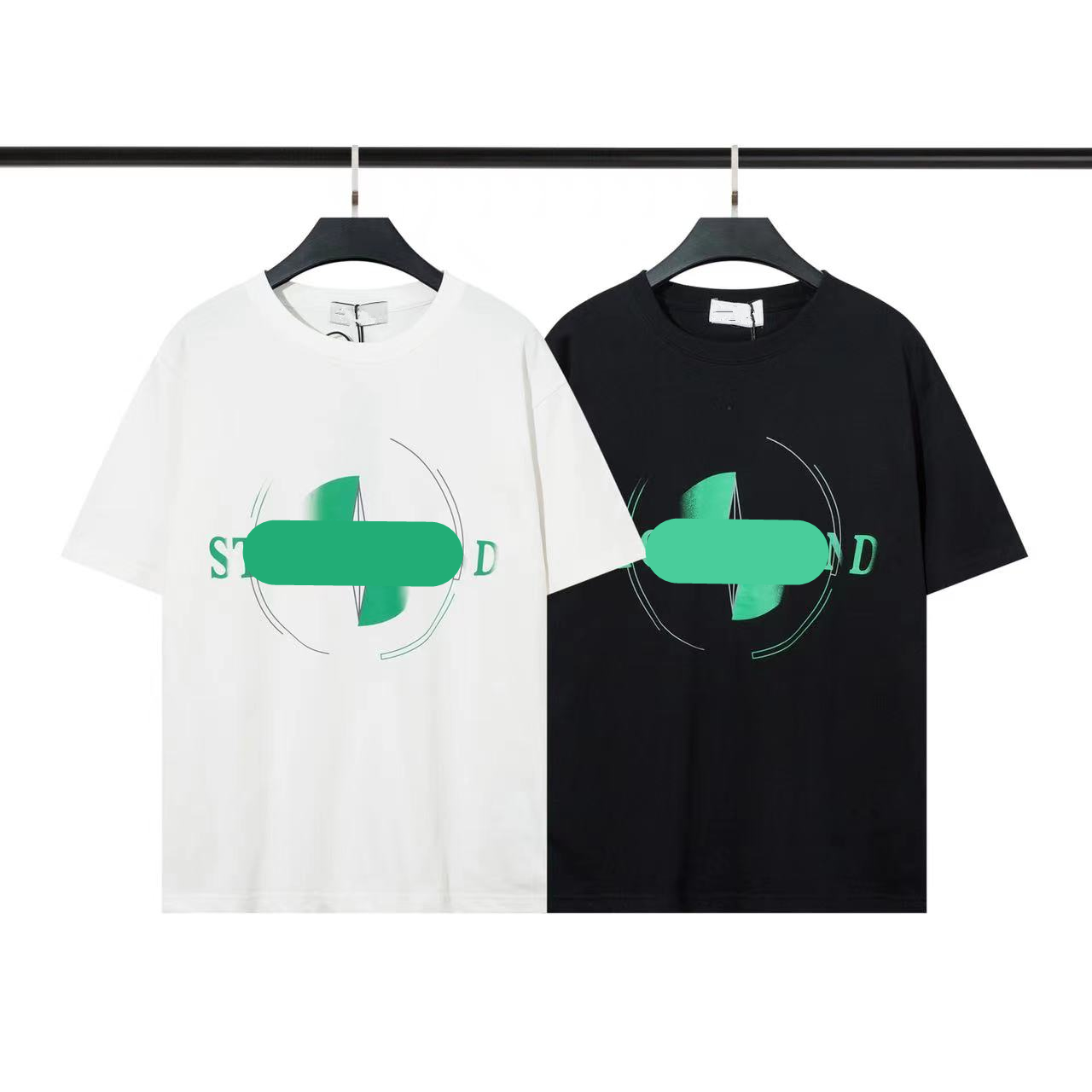 

Brand designer Mens T Shirts Men Summer Black white Stone LOGO Print tshirt Is land fashion leisure clothes Tops Clothing Short Sleeved Shirt Man 0225