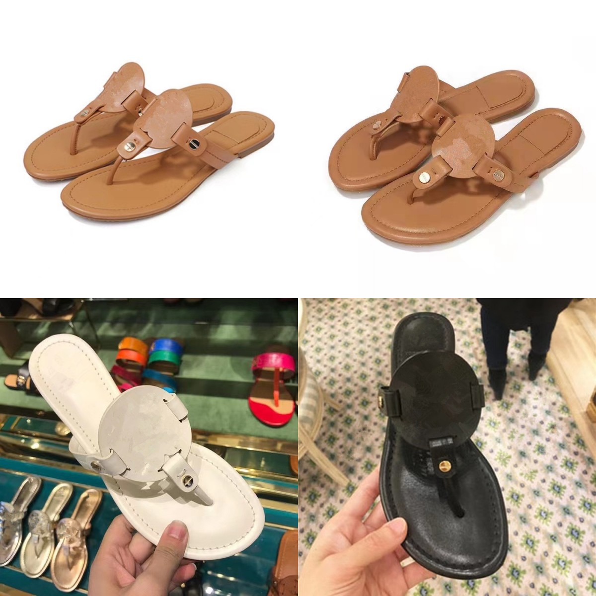

sandal women slides sandals designer slides slippers Leather shoes flip flops woman Sandal sandals slippers fashion shoes sandals 35-42 tory designer sandal