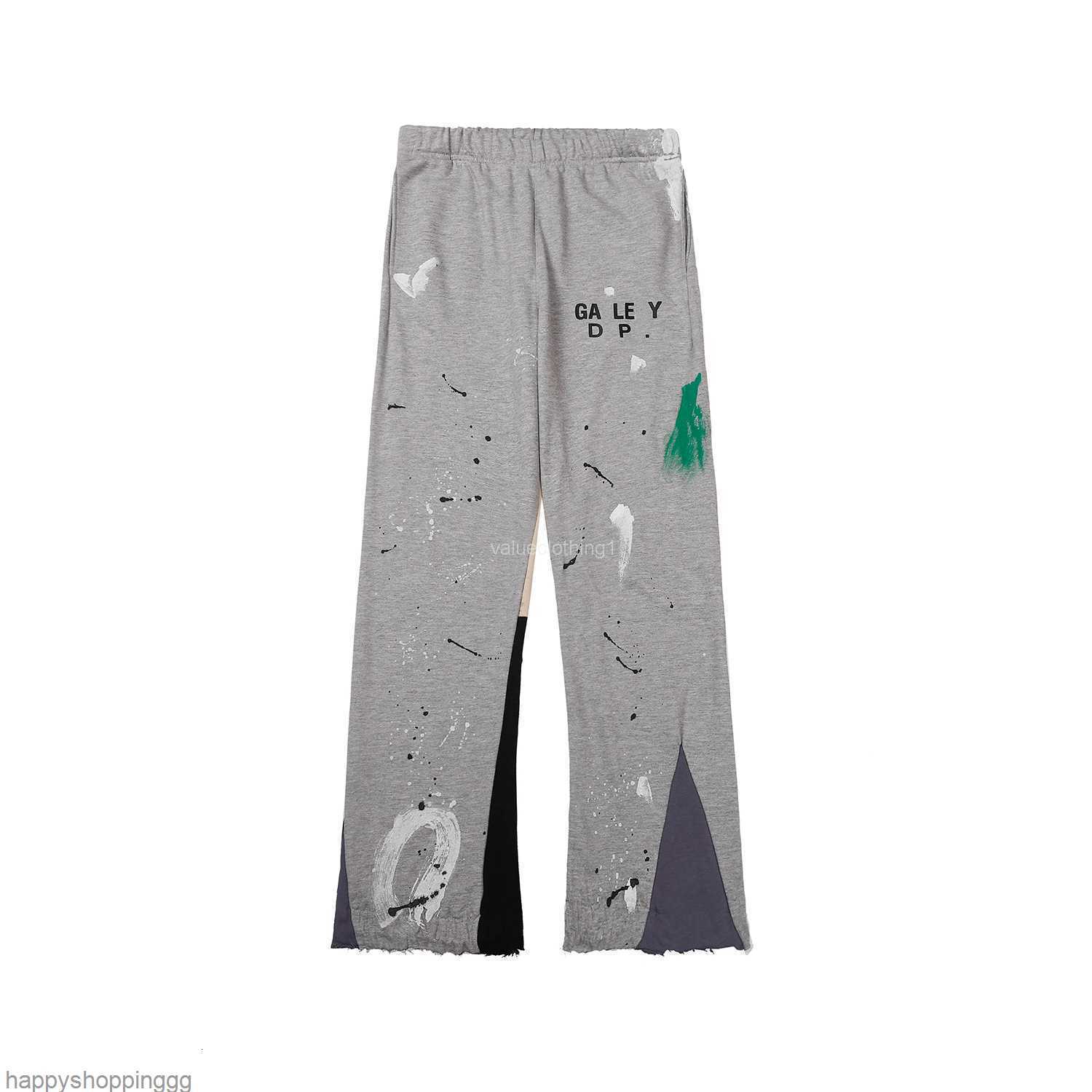 

2023 Galleryse depts Pants Mens Womens Sweatpants Galleryes dept Speckled Letter Print Mans Couple Loose Versatile Casual Pants Straight FL7O, 14