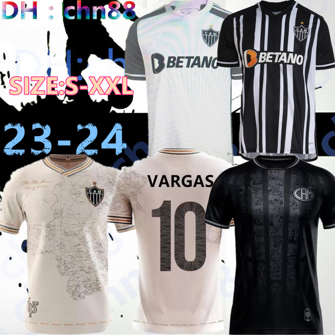 

22/23/24 Atletico Mineiro Home soccer jerseys 2023 2024 VARGAS M.ZARACHO SASHA ELIAS 113 special edition Shirt Away white KENO MARQUINHOS GUGA 3rd Football uniform, 2021 special edition