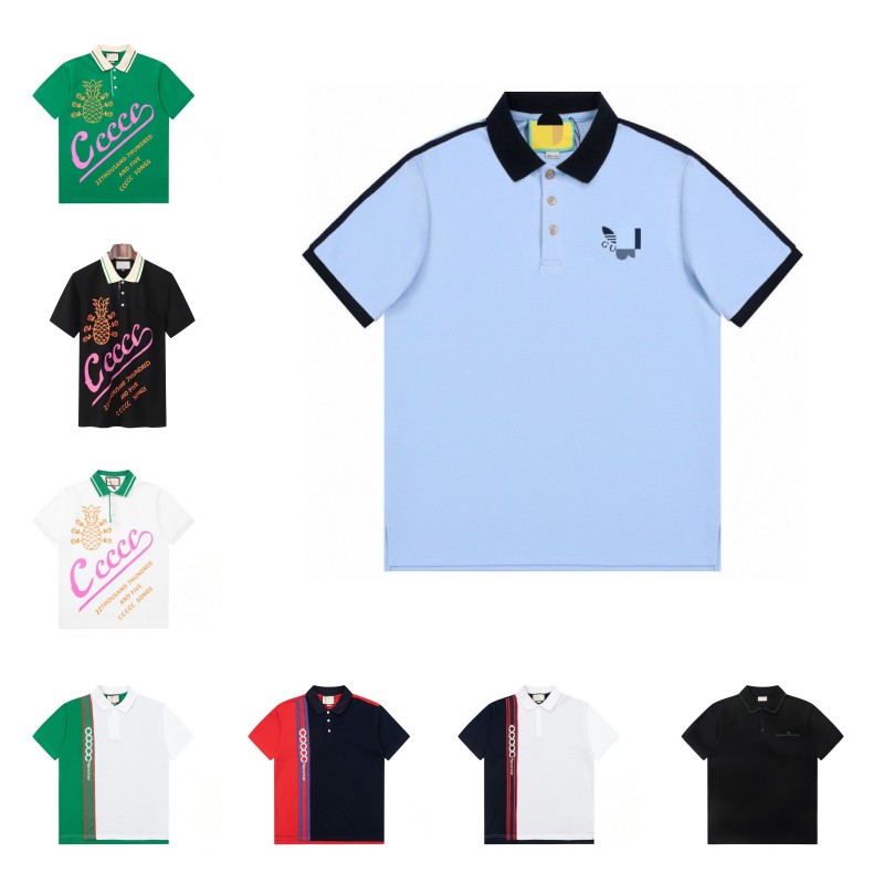 

Mens Designer Polo Shirts Luxury Italy Men Clothes With Letters Print Short Sleeve Fashion Casual Men's wear Summer T Shirt Many colors are available Size M-3XL