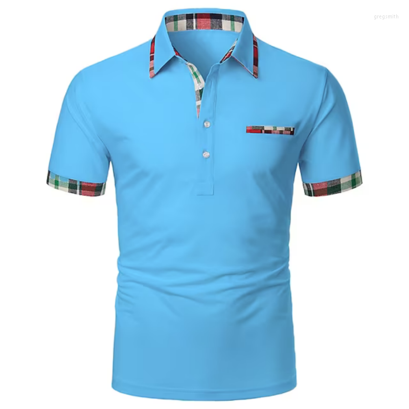 

Men' Polos Men' Spring And Summer 2023 Casual Sports Hugh Short Sleeved Polo Shirt Zipper V-neck Clothing Lo, Yyy-5