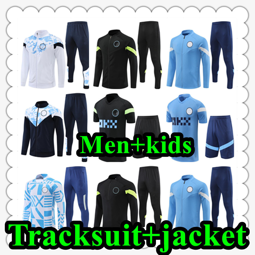 

22 23 HAALAND SOCCER JERSEYS GREALISH STERLING MANS CITIES MAHREZ tracksuit jacket DE BRUYNE FODEN 2022 2023 football shirt kids sets uniform Boys youth 888