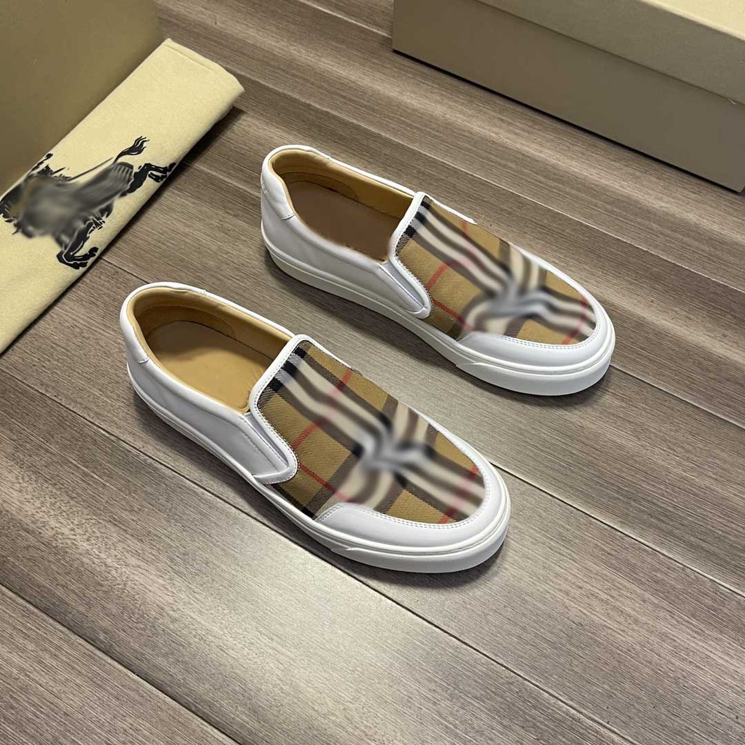 

top quality Casual Shoes Designer cuff retro men's shoes canvas plaid stripe business casual with fashion letters walking sports travel ., Blue