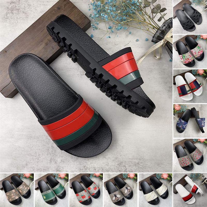 

Designer Slippers Men Women Sandals Rubber Slide Beach Skateboard Shoes Flat Shoes Ladies Bathroom Home Slippers Striped Tiger Bee Anti-Slip Slippers, 34