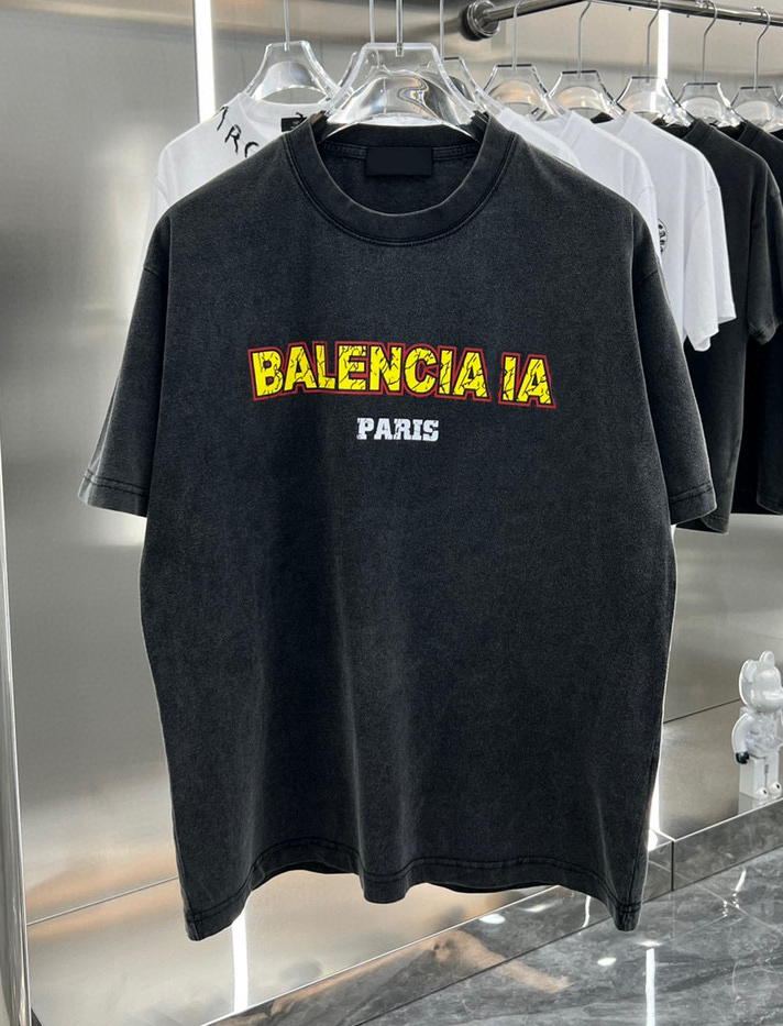 

Men's T-Shirts Round neck embroidered and printed polar style summer wear with street pure cotton e311s