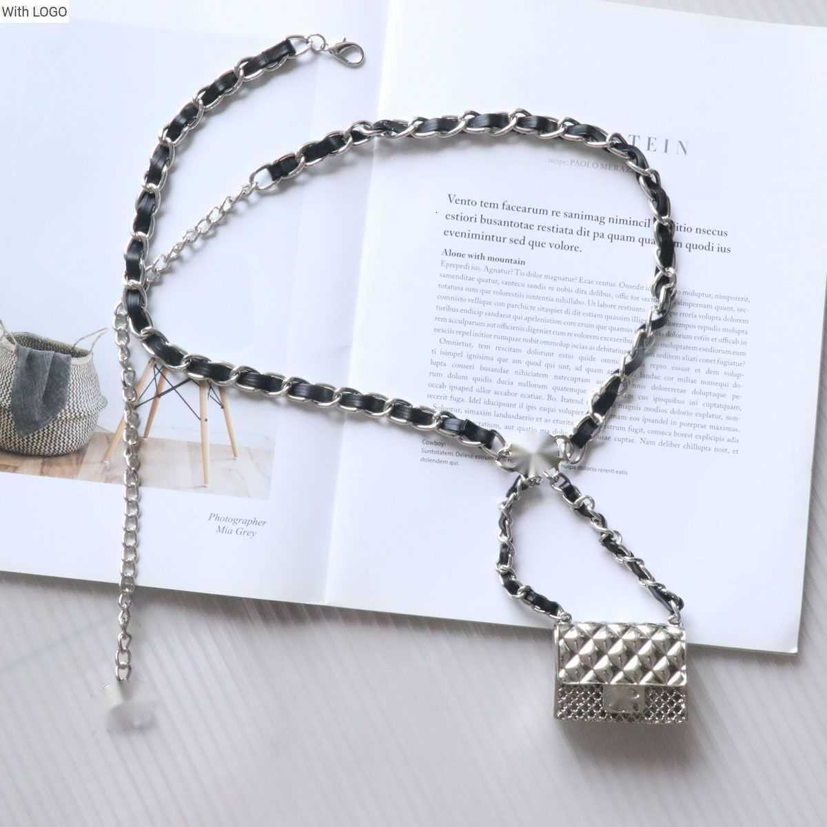 

Evening Bags Luxury Brand design Quilted CC bag Waistband Women's Decoration 2023 New Style with Skirt Premium Metal Slim Waist Chain 100 Pair with Suit INS Style Belt, Gold