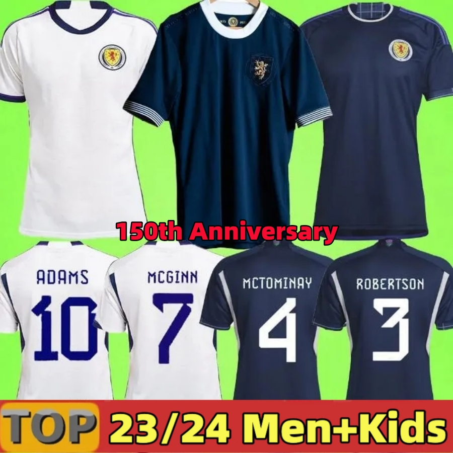 

2023 2024 Scotland ADULT soccer jerseys TIERNEY DYKES ADAMS MCTOMINAY football shirt 150th CHRISTIE McGREGOR Camesitas MCGINN McKENNA FRASER 23 24 men JERSEY, 150 th aldult player