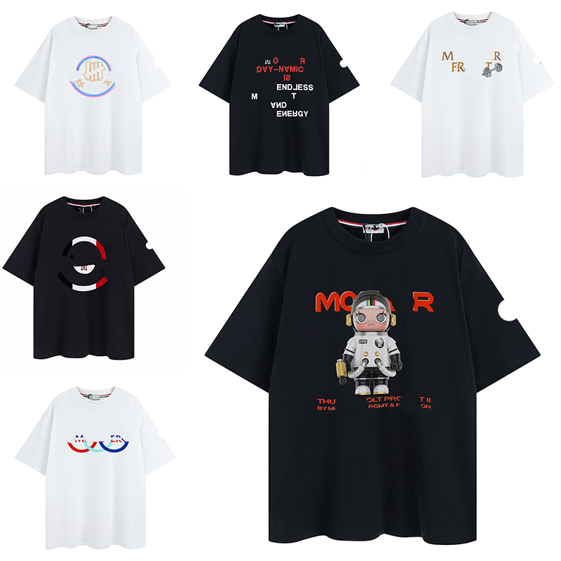

Designer mens t shirts Embroidered Badge Women's Loose Casual Print Pattern Round Neck Cotton Short Sleeve T shirt bottom top Size S/M/L, 26