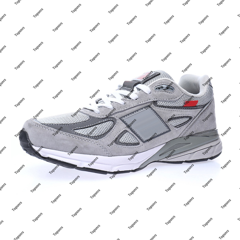 M990v4 Version 4 Red Label Grey Sports Shoe for Men's Sneakers Mens Running Shoes Women's Training Womens Trainers M990VS4