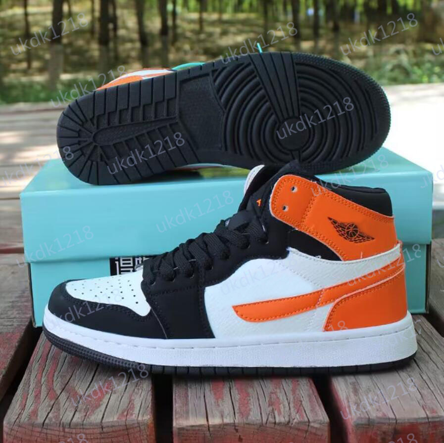 

1 Mid Shattered Backboard 554724-058 Orange WHITE STARFISH golf shoes tennis shoes mens designer trainers Schoenen cheap shoes, Blue