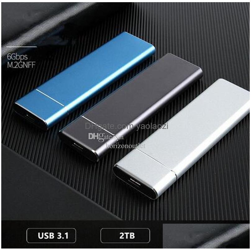 high-speed type-c ssd usb3.1 4tb 8tb 16tb interface portable external solid state hard drive 2tb 1tb 500gb usb 3.1 mini mobile hard disk for laptop 