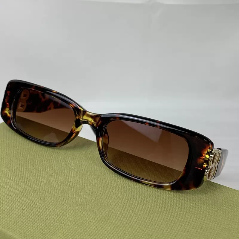 

Classic retro leopard rectangular small sunglasses for woman new style luxury brand fashion eyeglasses european style anti UV sunshade polarized sunglasses