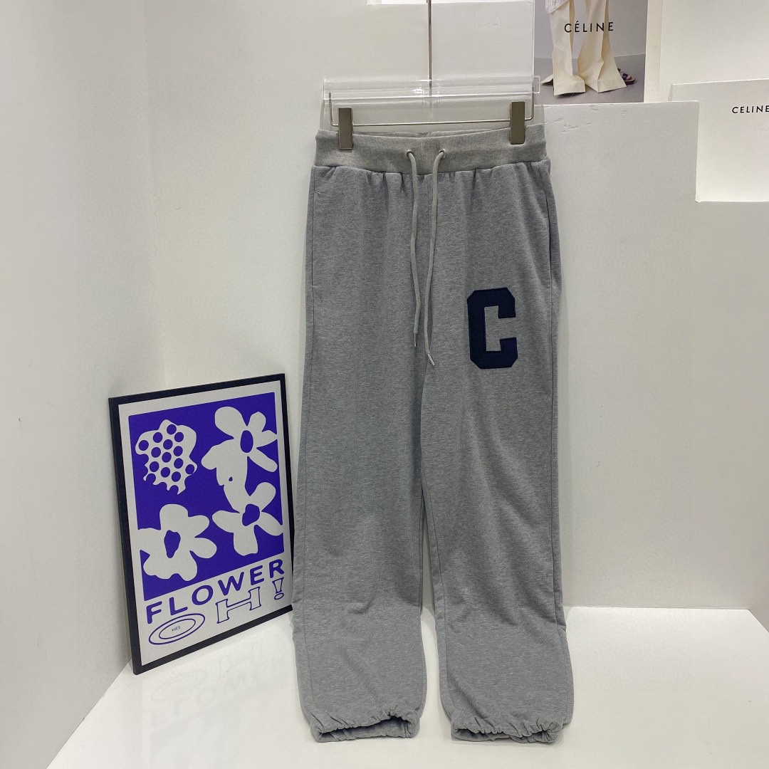 

Luxury Sweat Pants Women Designer Clothes Letter Embroidery Sweatpants Woman, Gray