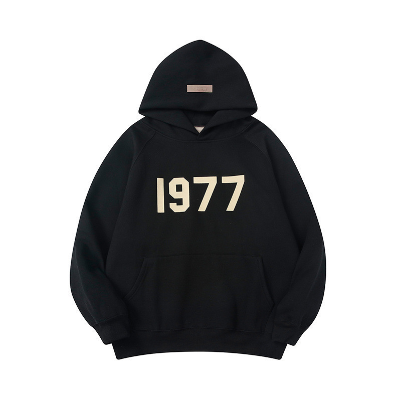 

Men Hoodies Sweatshirts Mens Designers Hoodie 1977 on Front Hooded for Man Women Fog God of Fear Multi Thread Flocking 1977 High Street Couplee8ub