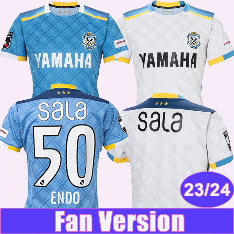 

2324 Jubilo Iwata Mens Soccer Jerseys RIKIYA Masaya Furukawa Endo Home Blue Away White Football Shirts Short Sleeve, Qm3458 2324 home no patch