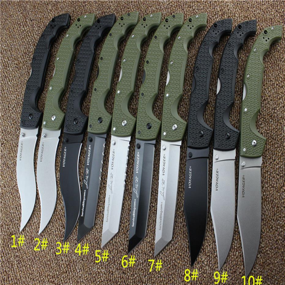 

10 types Cold Steel VOYAGER KNIVES XL-SIZE series Big folding knife utility survival hunting tactical knives outdoor tools305B