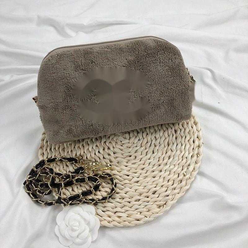 

Evening Bags Luxury Brand Letter shoulder Chain CC bag Small Fragrant Shell Plush Lacquer Leather Bag Single Shoulder Crossbody Bag Autumn and Winter Versatile TEZ4
