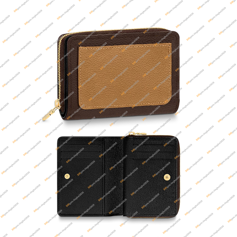 

Ladies Fashion Casual Designer Luxury Lou Wallet Coin Purse Card Holders Key Pouch Credit Card Holder TOP Mirror Quality M81461 Business, Reverse flower / with dust bag