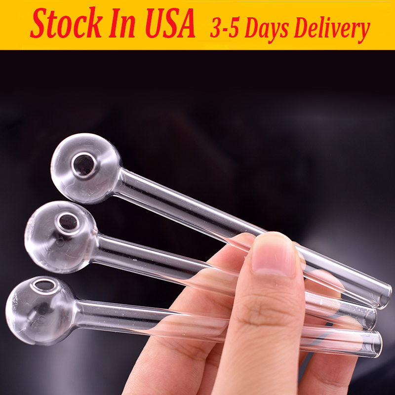 

Cheapest Smoking Glass Pipes Original Oil Burner Pipe 4inch 10cm Clear High Quality Tube Handmade for Wax Concentrate Glass Pipe