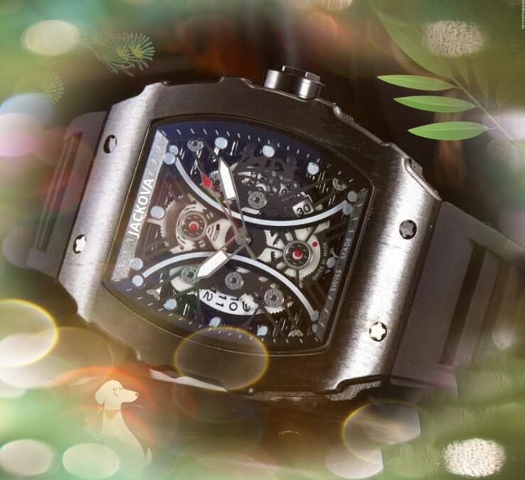 

all the crime fashion mens time clock watches quartz battery super auto date flowers skeleton dial rubber belt clock top Iced Out Lovers Clock Wristwatch Gifts, As pic