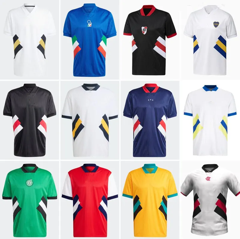 

ICONS Retro Soccer Jerseys the 90s ICONS Jersrey Italia Boca Juniors Flamengo River Plate football Shirts