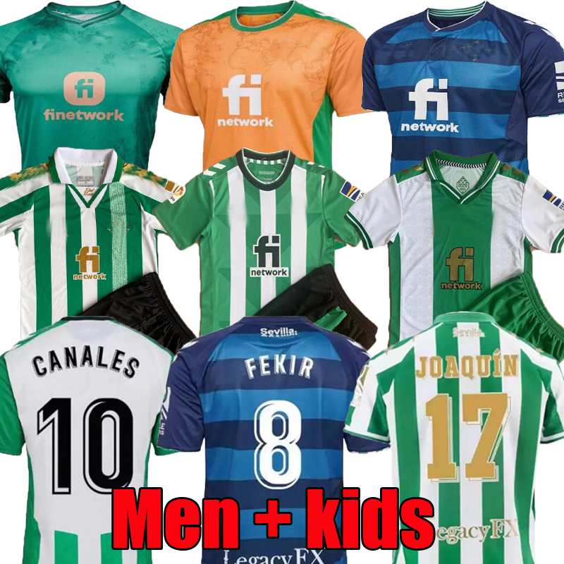 

22 23 real Betis home soccer Jerseys FINAL JOAQUIN B.Iglesias camiseta de futbol Juanmi ESTADIO LA CARTUJA Fekir 2022 2023 away Blue goalkeeper foot, 22/23;home